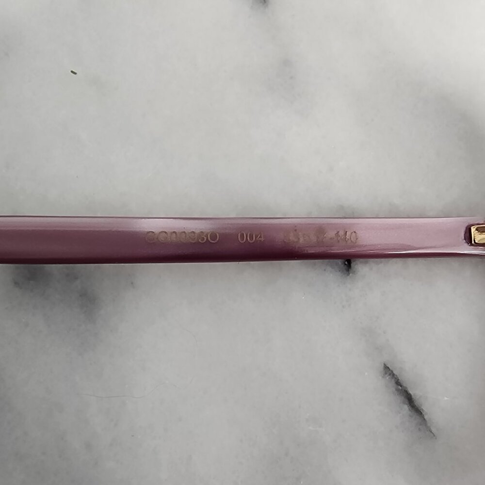 NWOT GUCCI Womens Pink Purple Pearl Eyeglass Frames GG00930 No Case - Picture 10 of 10